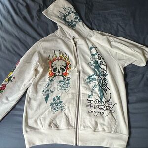 Authentic Ed Hardy zip up hoodie